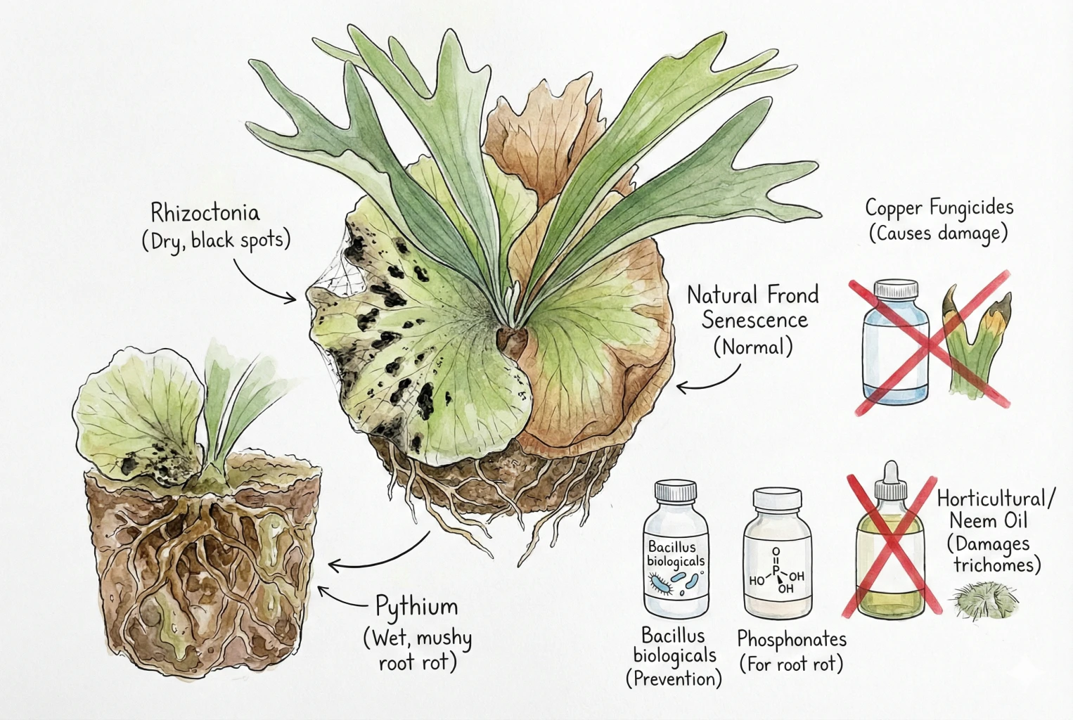 Fungicide for Staghorn Fern: Treating Rot the Right Way