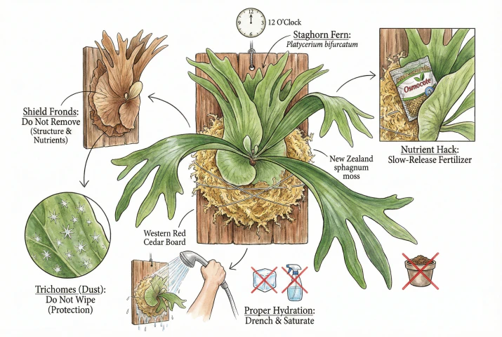 Staghorn Fern Mounting Guide: The Perfect Platycerium