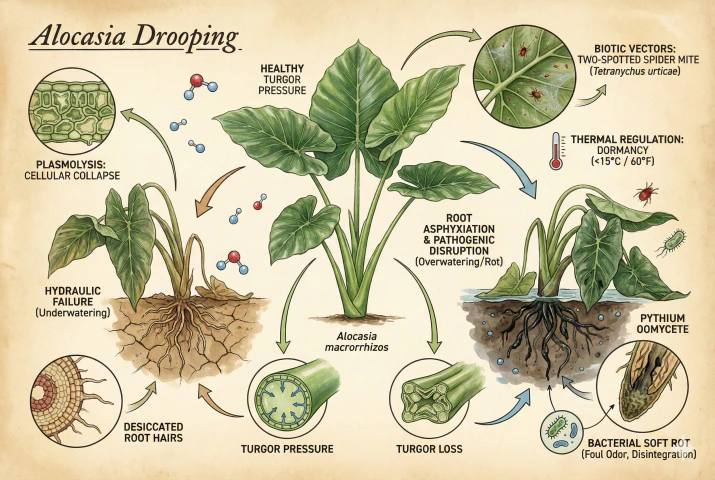 Alocasia Drooping: Diagnose & Fix Leaves and Root Rot