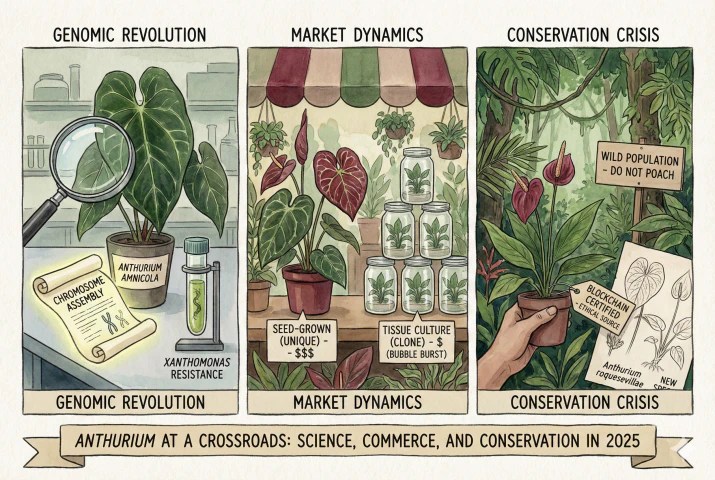 Anthurium 2025: Genomics, Market & Conservation Report