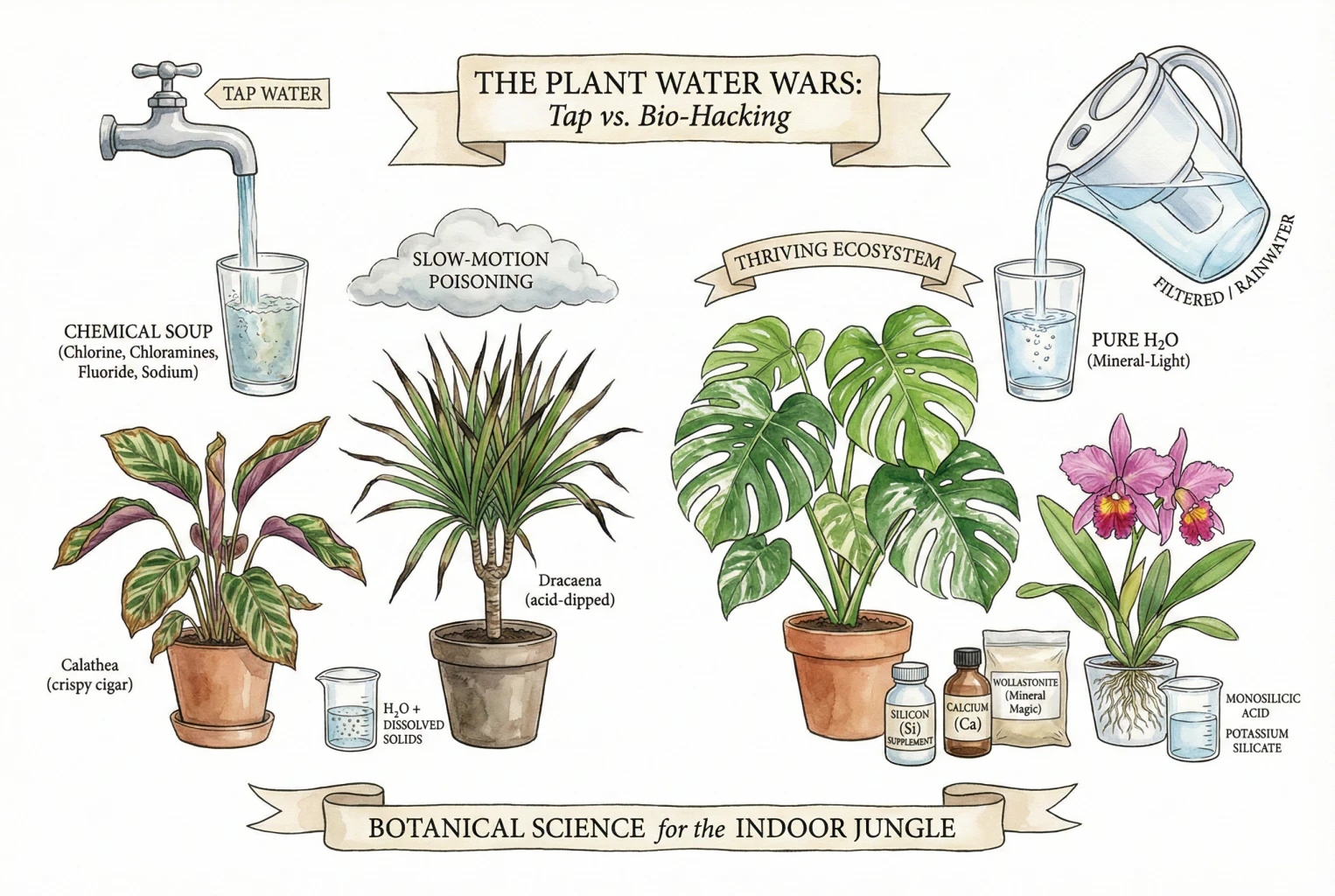 Best Water for Houseplants: The Silicon Solution