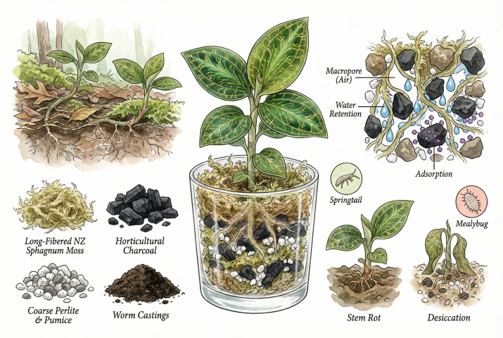 Jewel Orchid Soil: The Forest Floor Mix Recipe
