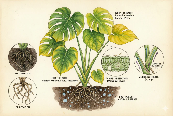 Monstera Yellow Leaves Checklist: Diagnose & Fix Fast