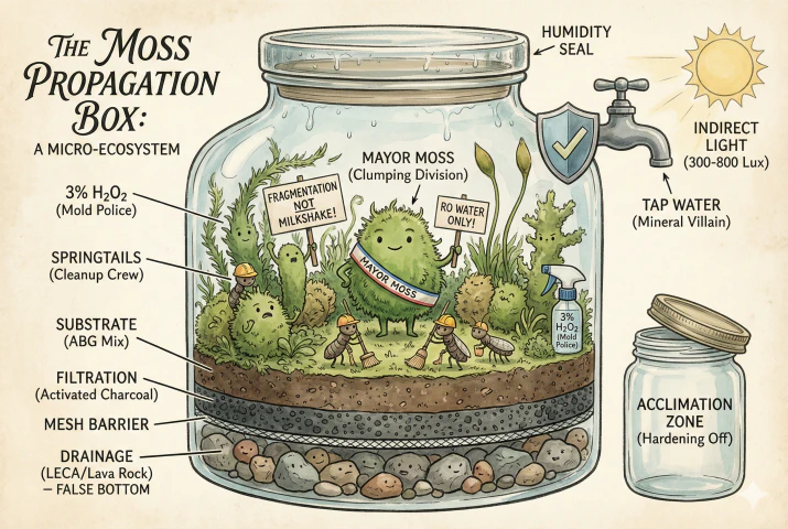 Moss Propagation Box: Setup, Grow & Maintain Bryophytes