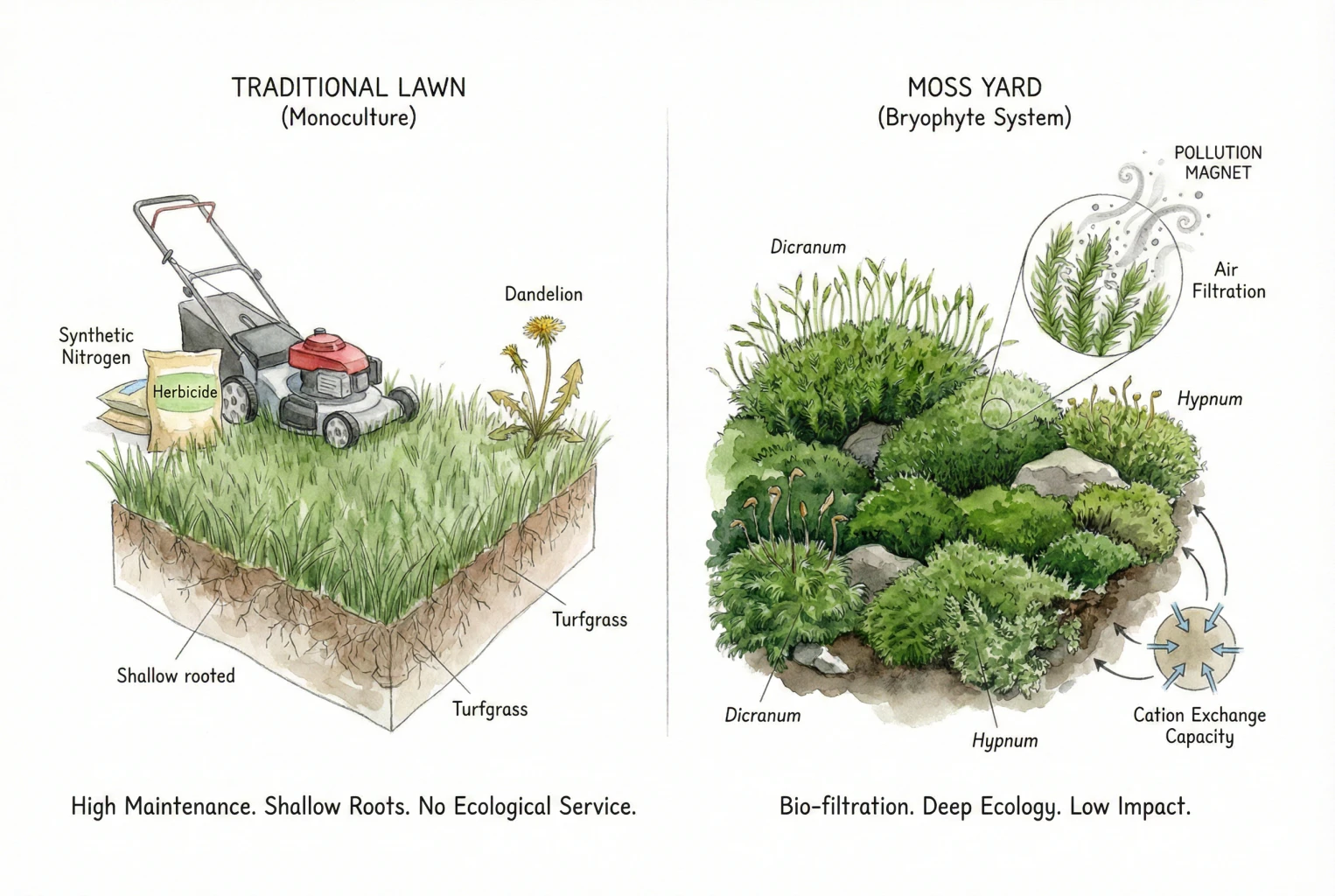 Moss Yard: Why Moss Beats Grass as an Air Filter