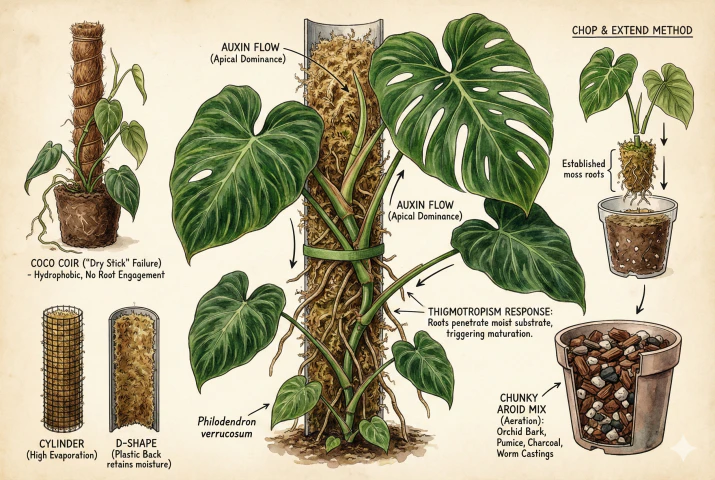 Philodendron Pole Tips: Get Jurassic Foliage & Shape