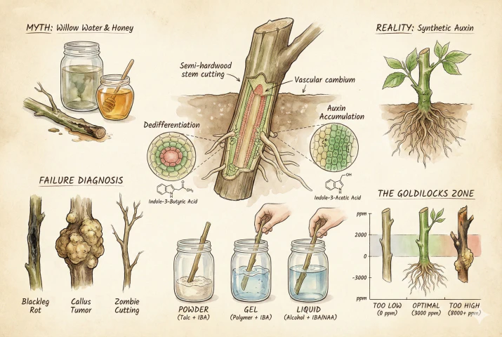 Rooting Hormone Science: Auxins, IBA, and Why DIY Fails