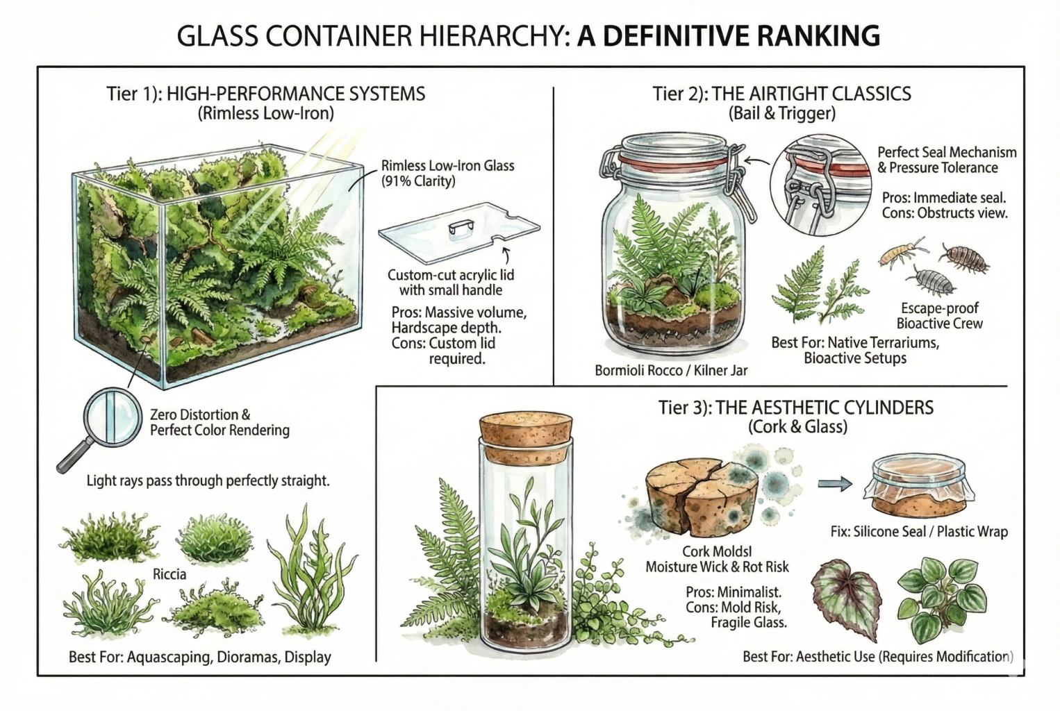 Recommended Terrarium Glass Containers: The Expert Tier List