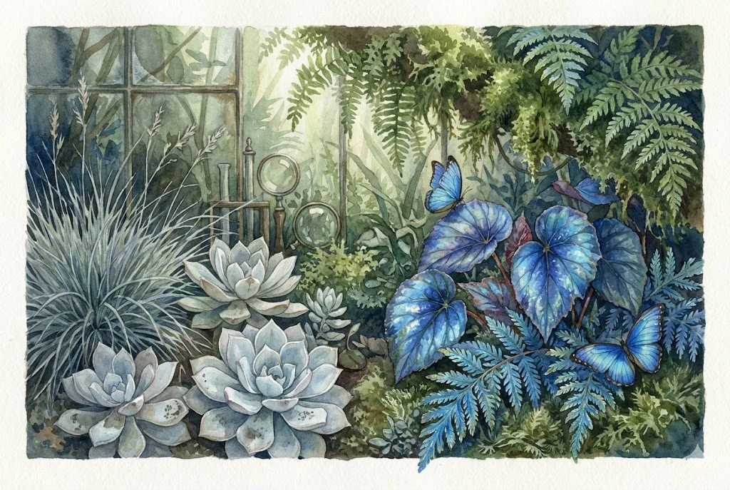 Blue Foliage Plants: The Science of Iridescent Leaves
