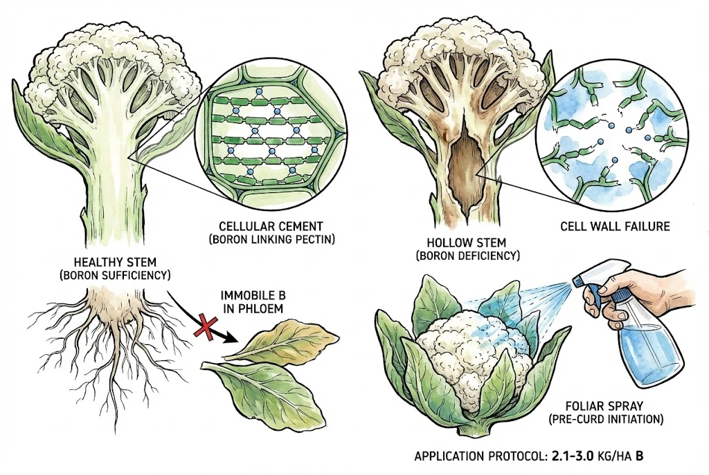 Cauliflower Fertilizer Guide:Boron