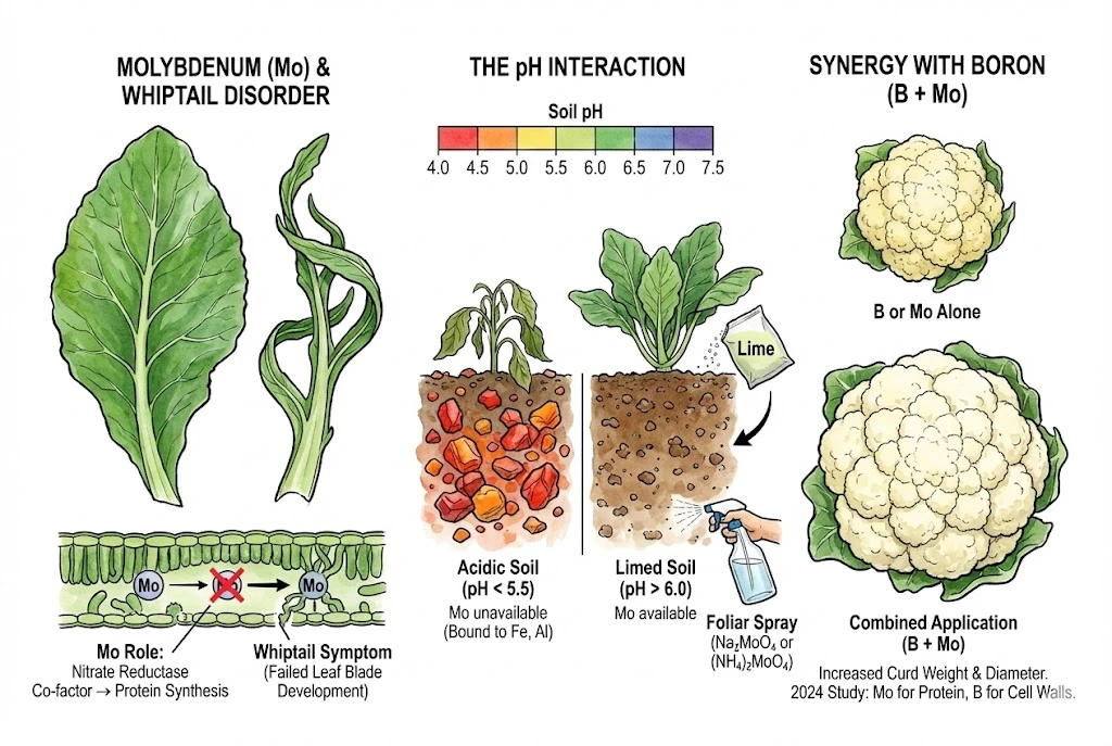 Cauliflower Fertilizer Guide:Molybdenum