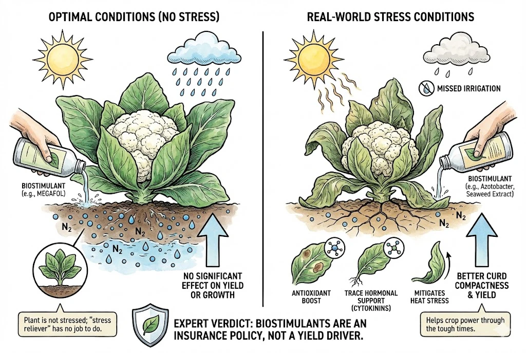 Cauliflower Fertilizer Guide:The Stress Relief Hypothesis