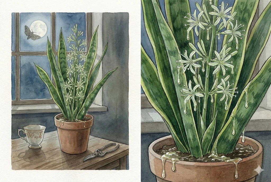 Snake Plant Flower Sap: Why It Drips Sticky Nectar