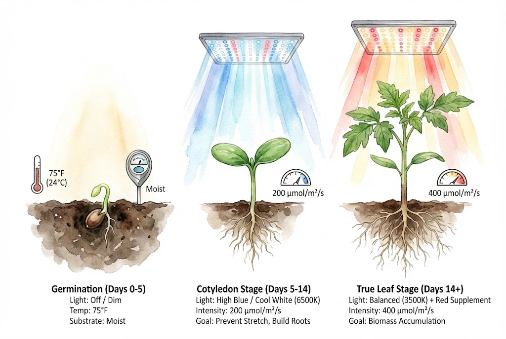 Sowing Seeds Indoors:The Lighting Schedule