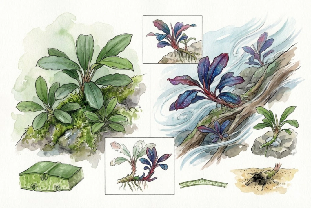 Bucephalandra Emersed vs Submerged: The Full Guide