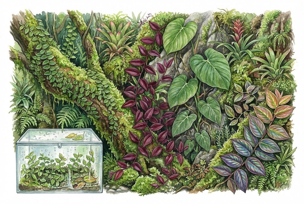 Marcgravia Species for Bioactive Terrariums: A Guide