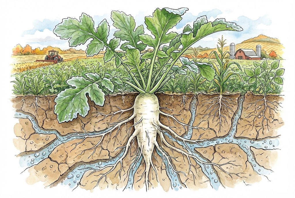Tillage Radish: A Biological Fix for Compacted Soil