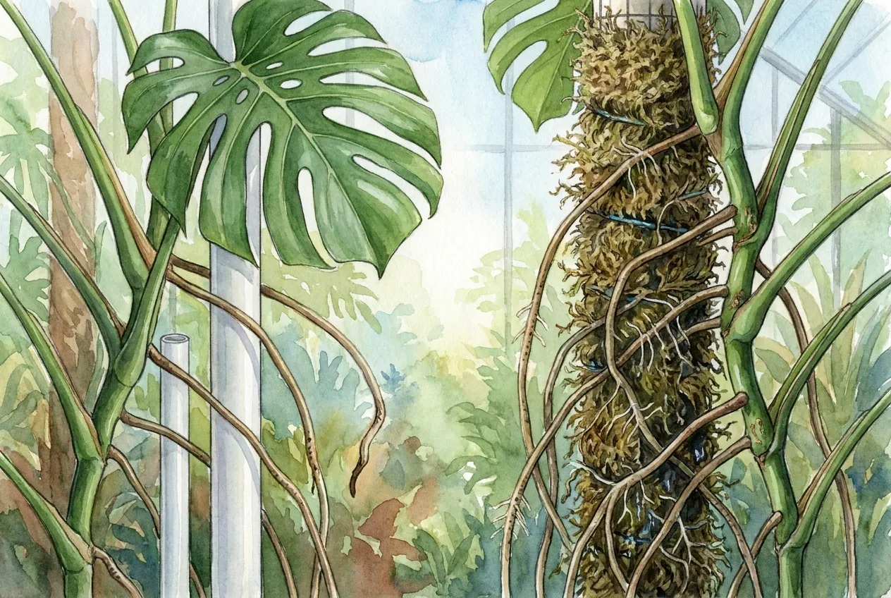 Monstera Aerial Roots Not Attaching Pole: 30-Min Fix
