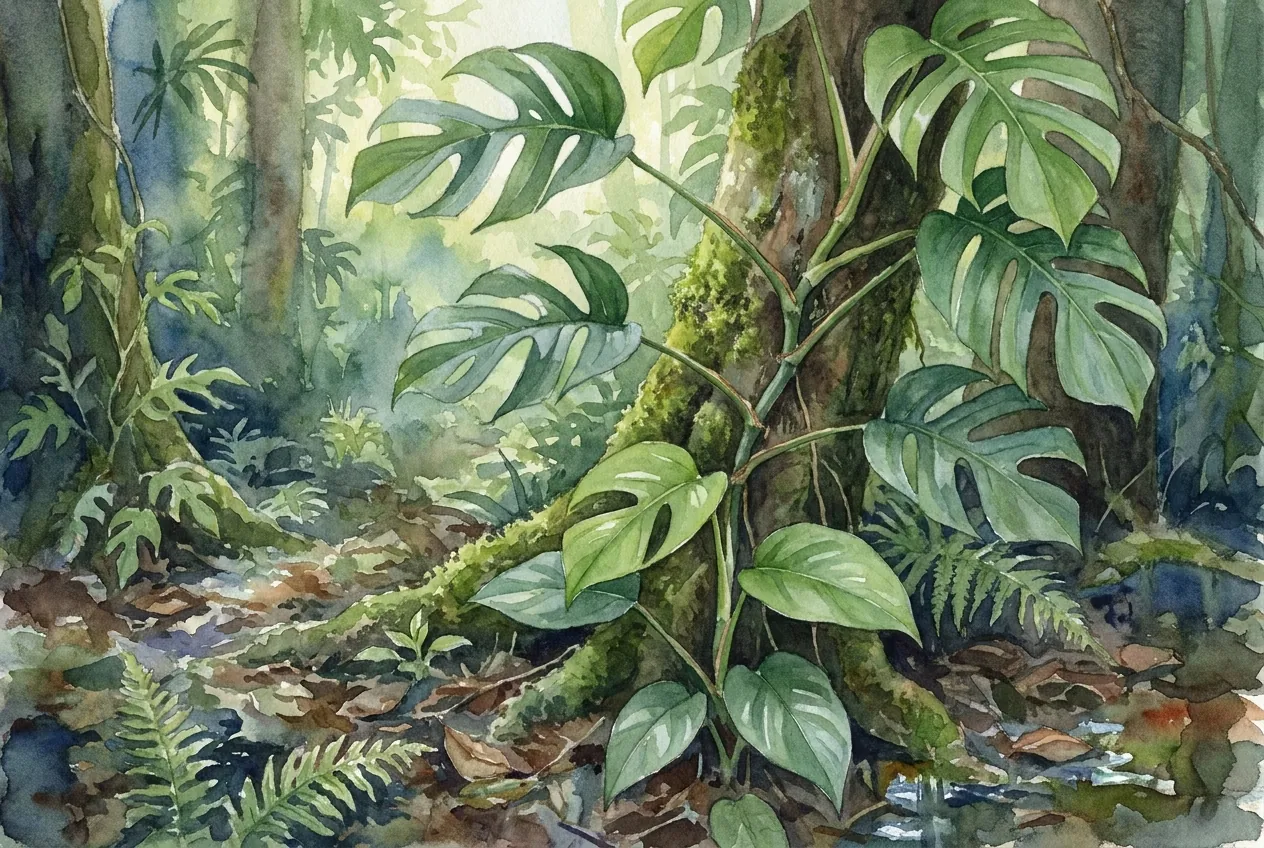 Rhaphidophora Tetrasperma Leaves Not Splitting: DLI Floor