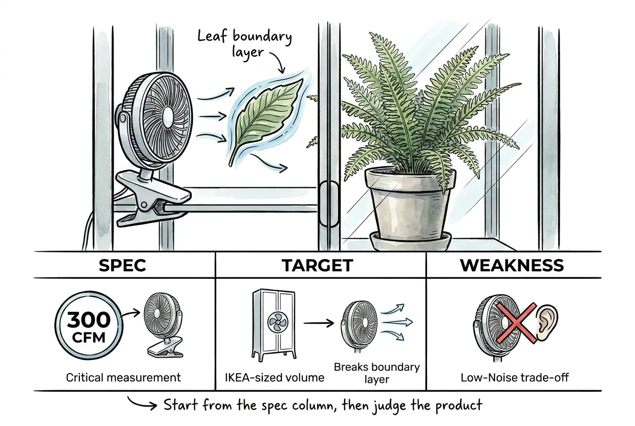 Four cabinet tools matched to critical spec, target, and weakness columns