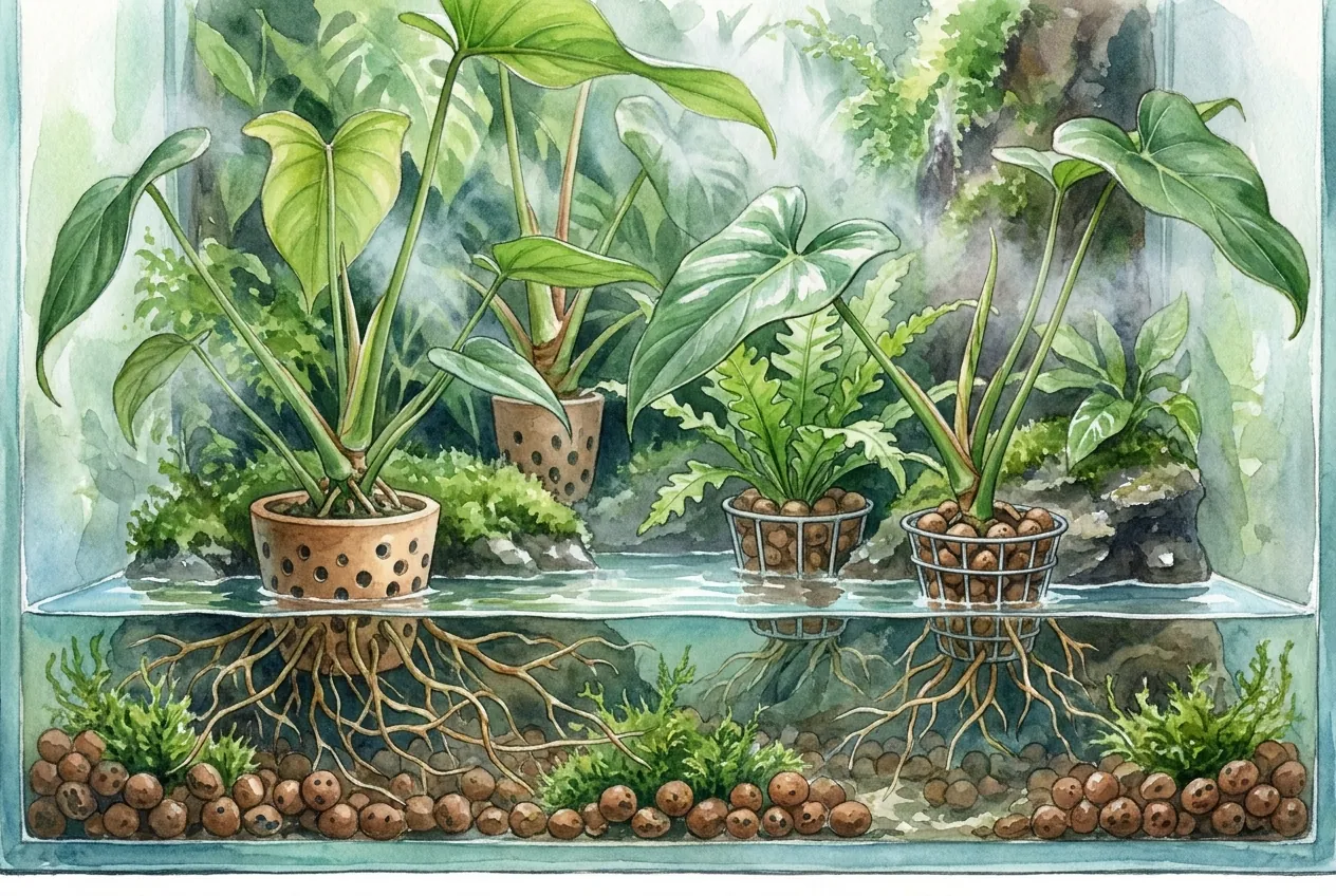 Paludarium Houseplants: Roots In, Crowns Out Guide